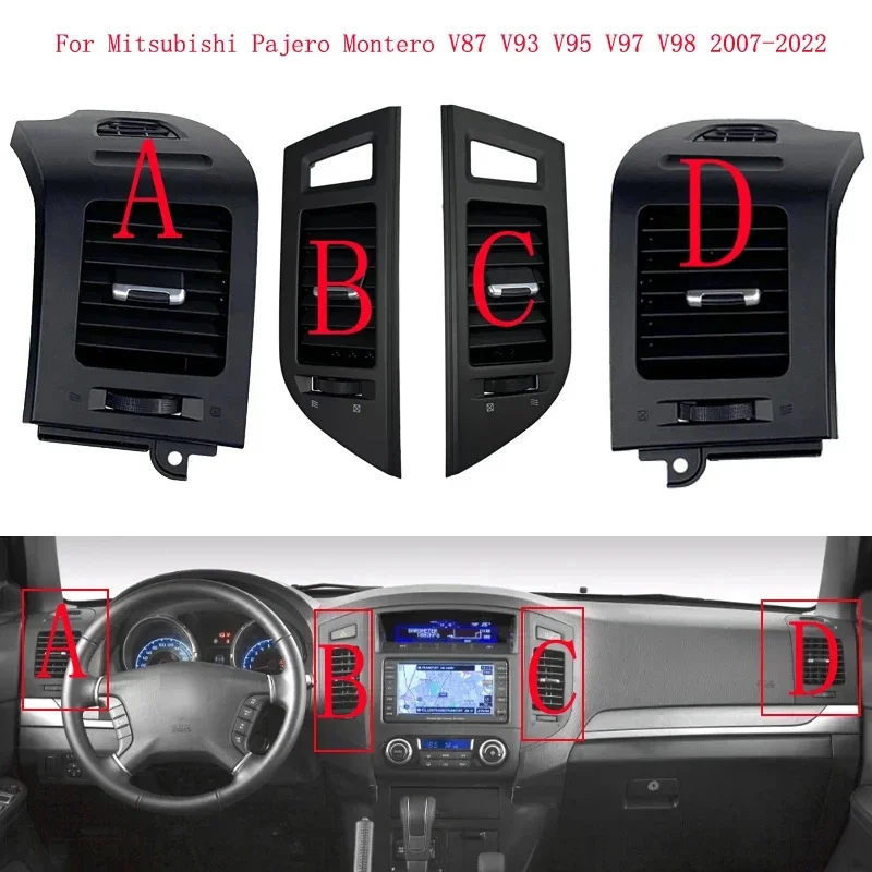 

Internal Air Vent Outlet Instrument Panel For Mitsubishi Pajero Montero V87 V93 V95 V97 V98 2007-2022 Board A/C Air Conditioner