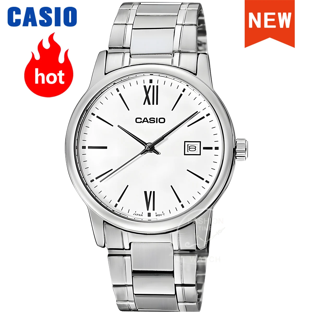 Reloj de cuarzo Casio para hombre, diseño sencillo y moderno para un estilo atemporal, reloj casio hombre MTP-V002D-7B3