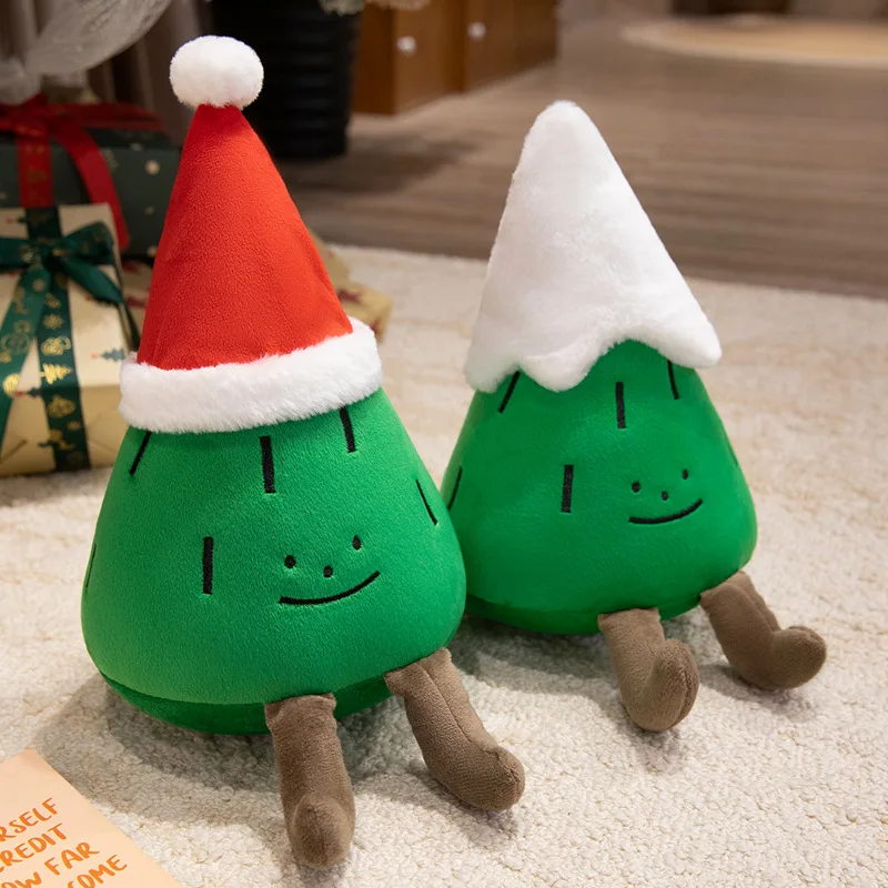 30CM Kawaii Cartoon Simulation Anime Weihnachten Schnee Baum Stofftier Spielzeug kinder Kiefer Handgemachte Puppe Geschenke