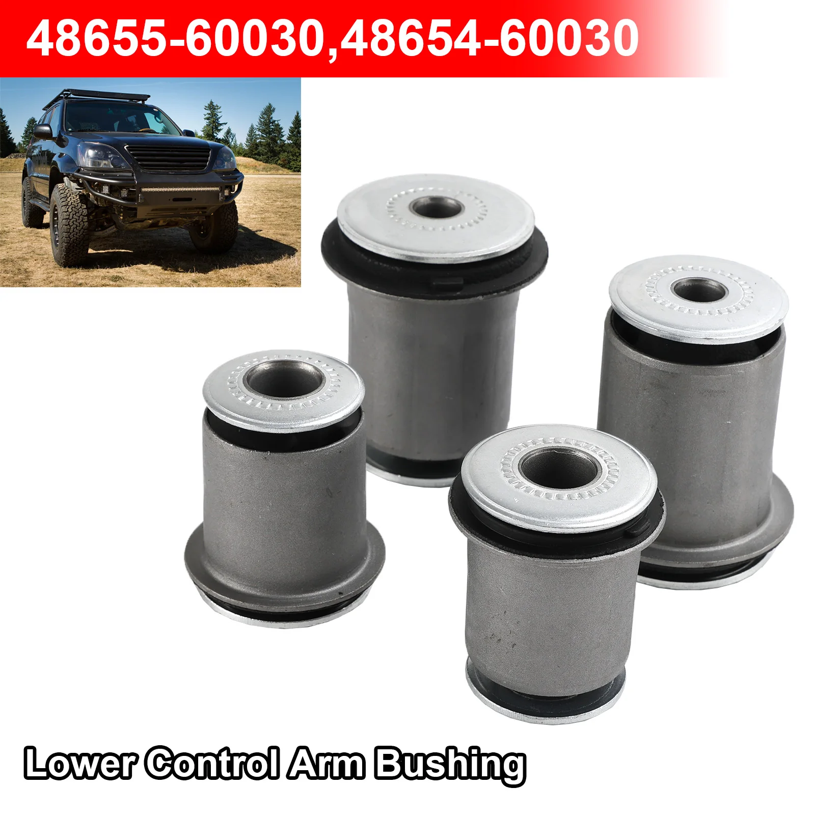 

Artudatech Lower Control Arm Bushing 48655-60030 48654-60030 For Toyota 4Runner FJ GX470