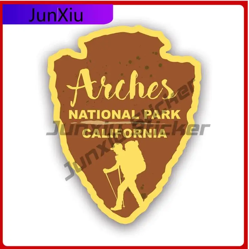 

Arches National Park Sticker Uv Protected Decals Utah Colorado Landscape Arch Devils Garden River Hiking Rock Camping Auto Decor