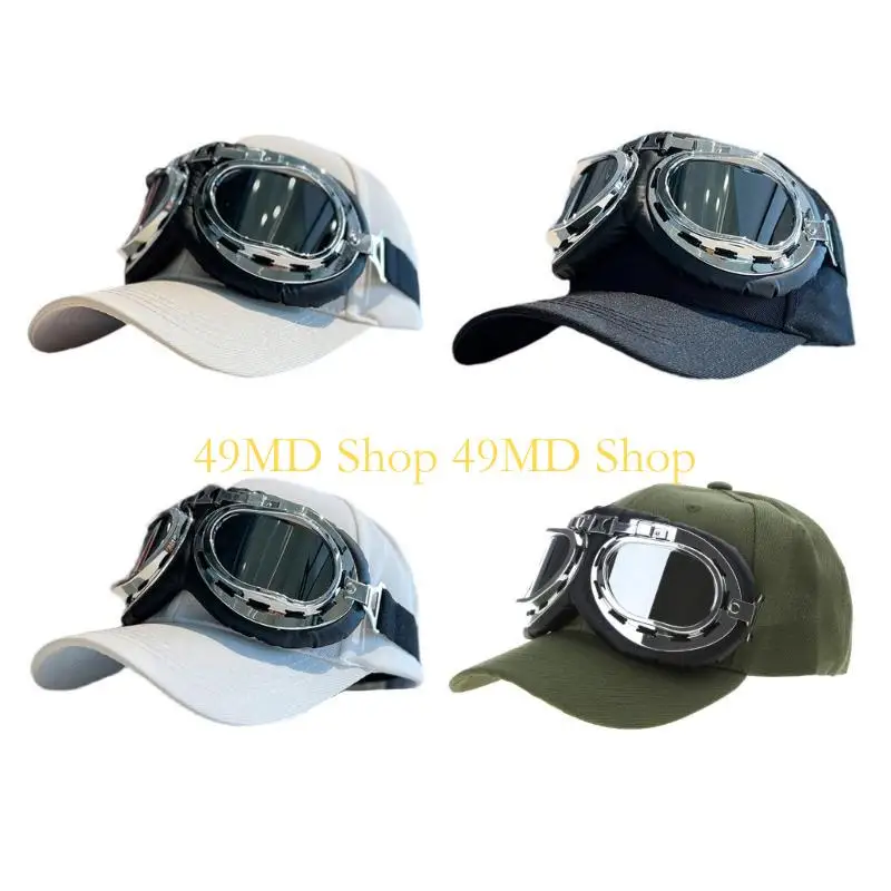 

49MD Бейсбольная кепка Dad Hat Бейсбольная кепка Солнцезащитные очки Шляпы в стиле хип-хоп Изогнутый козырек