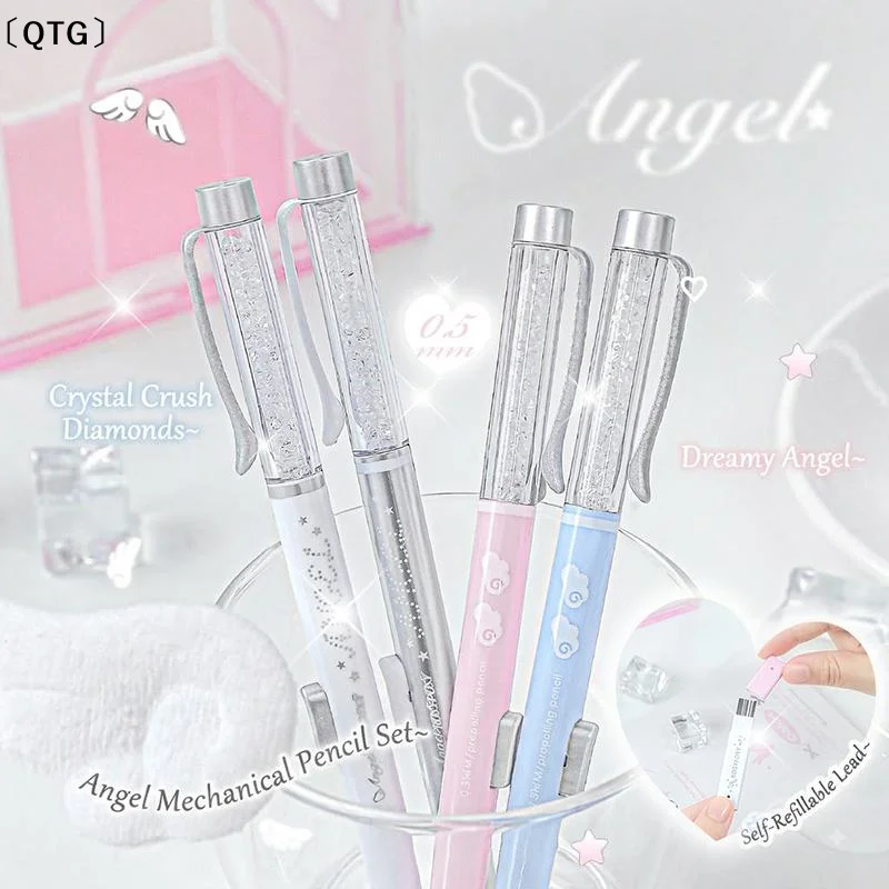 〔QTG〕1PCS Angel Automatic Lead Set High Beauty Style Primary School Students Lead Core Set Student Specific Pencil