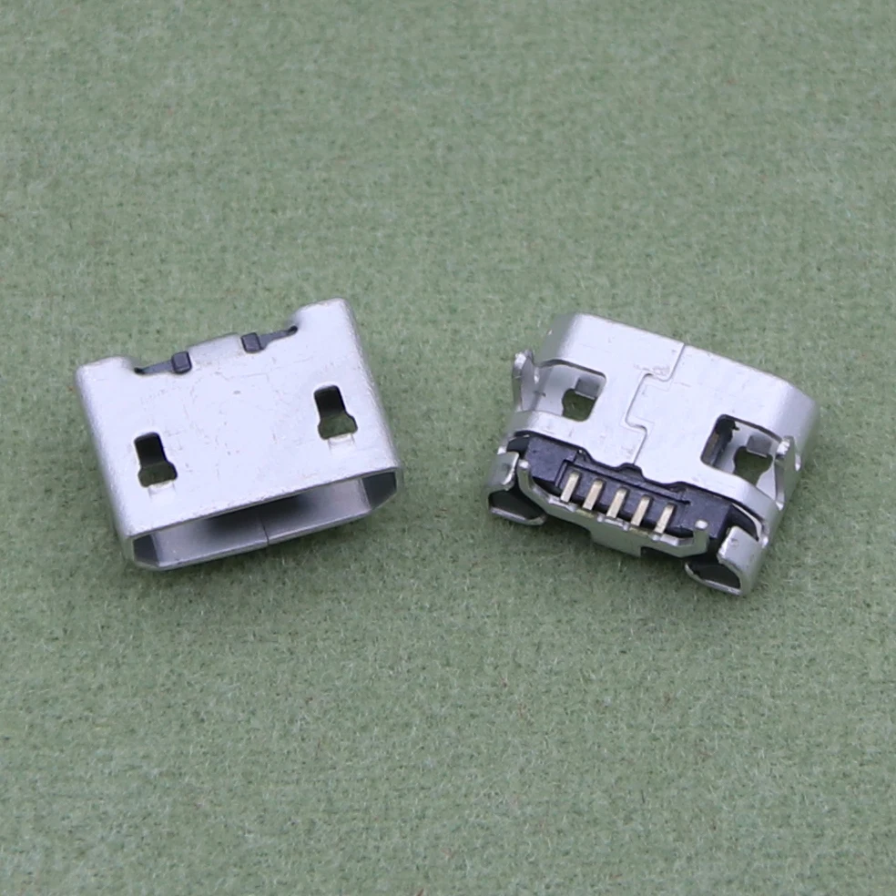 

Micro USB 5pin no side Ox horn female usb socket Flat mouth four legs socket Mini usb connector