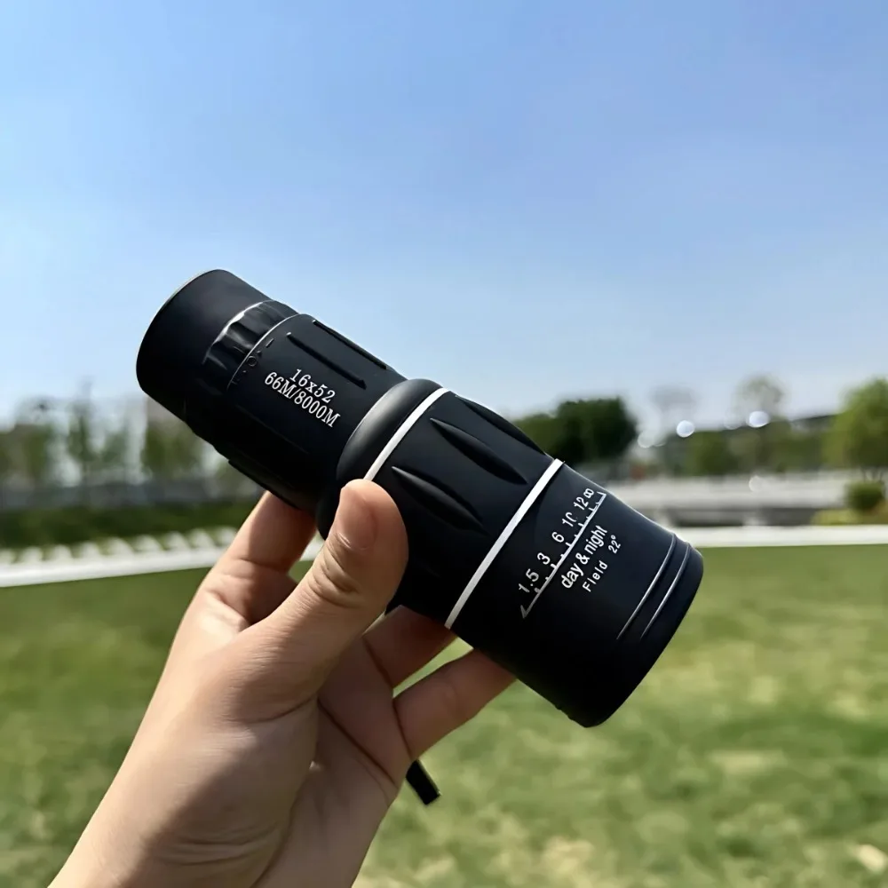16X52 Monocular Telescope High Definition Low Light Night Vision Support Mobile Phone Photography Outdoor Concert Portable