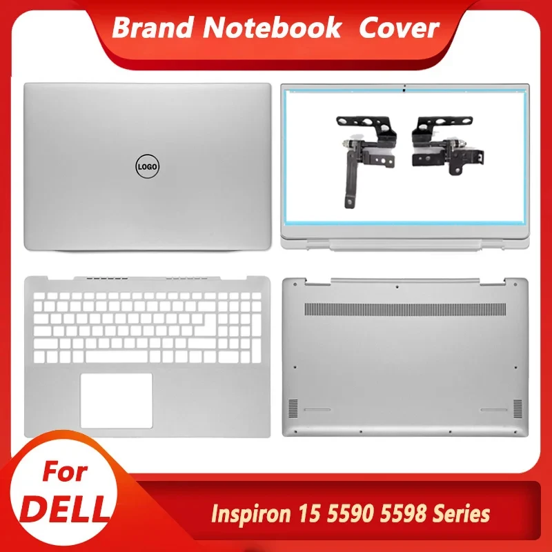 NEW For Dell Inspiron 15 5590 5598 Laptop LCD Back Cover 039T35/Front Bezel Hinges Palmrest/Bottom Case Housing Cover 15.6“