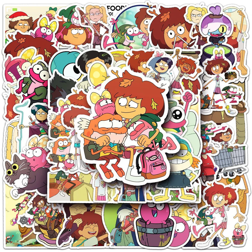 10/30/50pcs Disney Cartoon Amphibia Anime Stickers Decals DIY Luggage Laptop Phone Water Bottle Scrapbook Sticker for Kids Gift