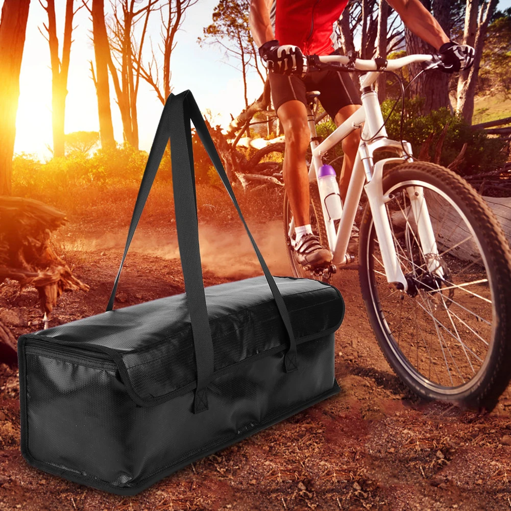 Ebike Battery Bag Fireproof Battery Bag Explosionproof Battery Safe Bag Lithium Battery Storage Pouch for Storage Transport