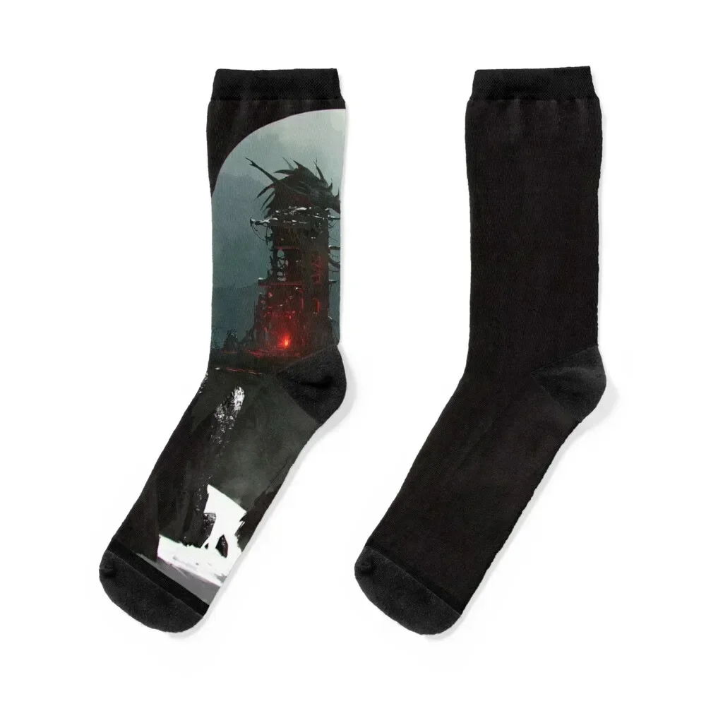 Bloodborne Dragon Valley Socks Hiking boots cool Non-slip Men's Socks Luxury Women's