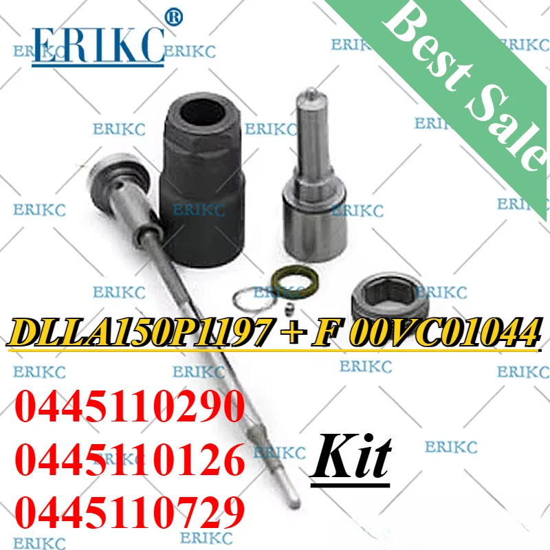 

0445110290 0445110126 Injector Repair Kit DLLA150P1197 F00VC01044 for HYUNDAI & KIA 33800-27900 0445110729 33800-27900 5263319