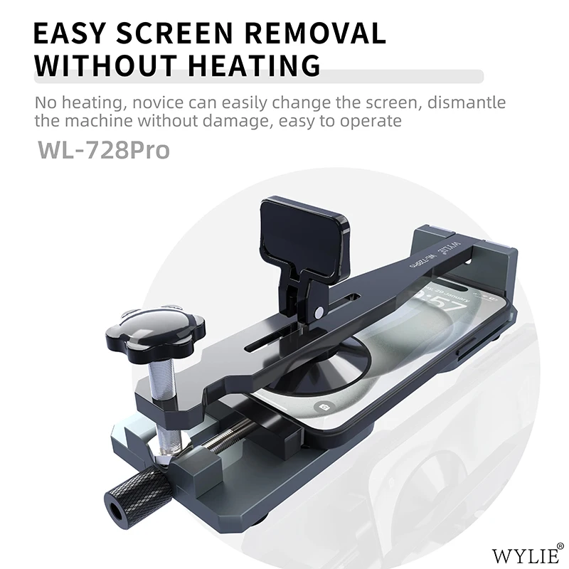 WYLIE WL-728 Pro Universal Heating-Free LCD Screen Splitter Fixture For iPhone Android Phone Opening Quick Removal Clamp