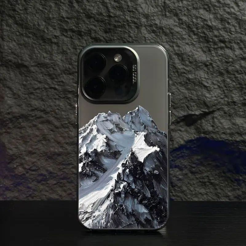 Beautiful Snow Mountain Phone Case For iPhone 16 15 14 13 12 11 Pro Max 78Plus XR XS MAX MINI Y2K Soft Girl Anti Fall Back Cover