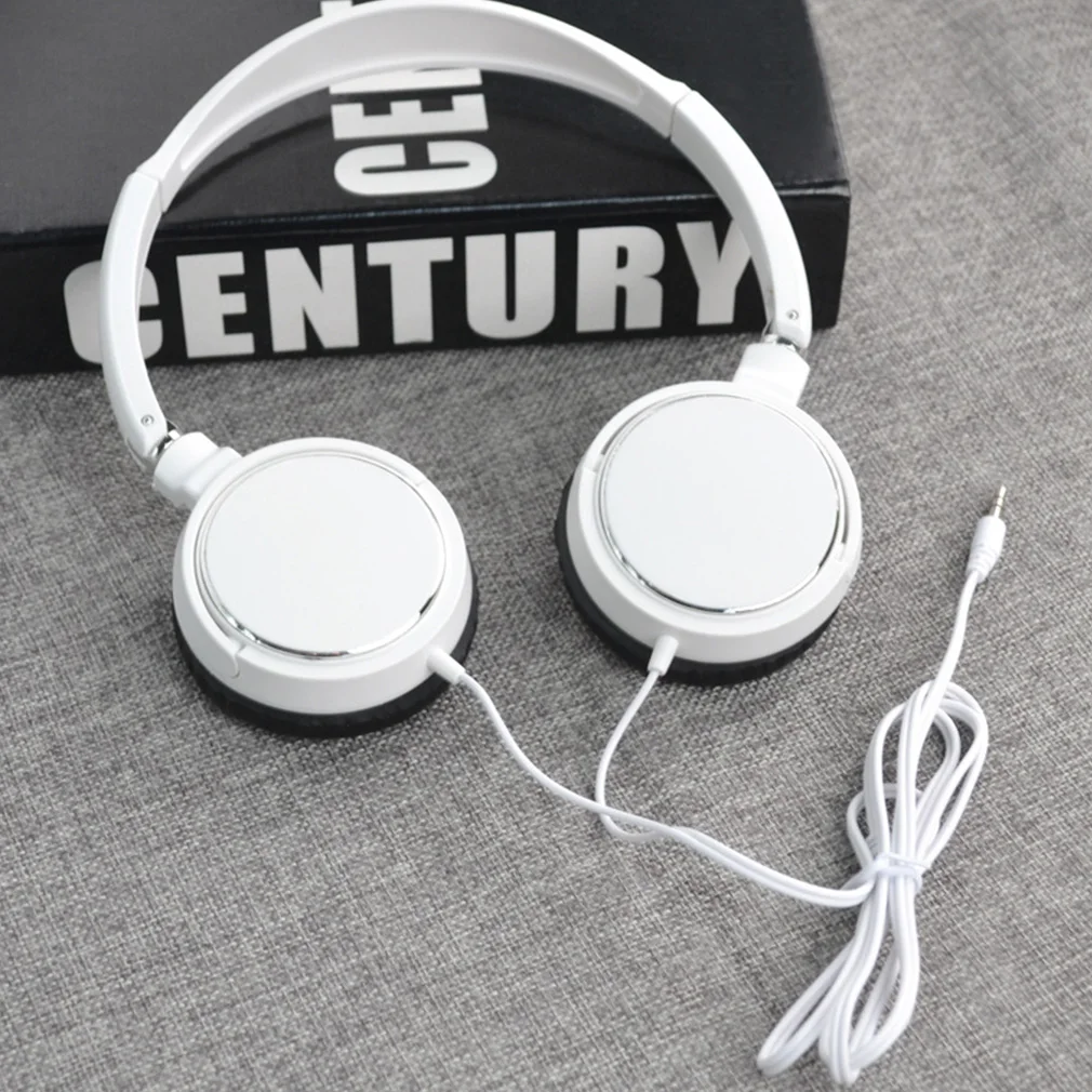 Faltbarer 3,5-mm-Kopfhörer mit Kabel, universeller Over-Ear-Kopfhörer mit Geräuschunterdrückung, Sport-Ohrhörer, HiFi-Stereo-Sound, tragbares Musik- und Gaming-Headset