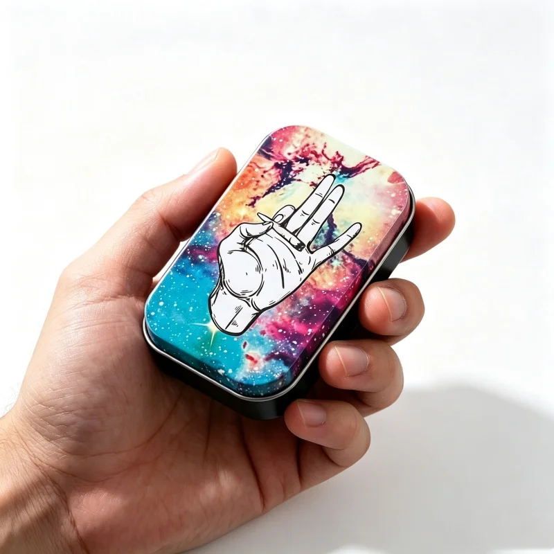 Metal Tin Cigarettes Storage Box Tobacco Humidor Roll Paper Box Portable Smoking Accessories Multifunctional Gift Sealing Smoke