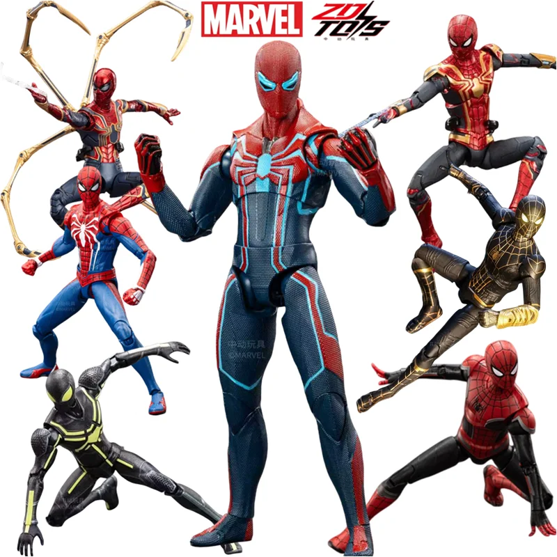 zd-ps4ゲーム-ベロシティスーツ-スパイダーマン-アイアンスパイダー-ピーター・パーカー-アクションフィギュア-可動式関節-アニメモデル-おもちゃ-ギフト