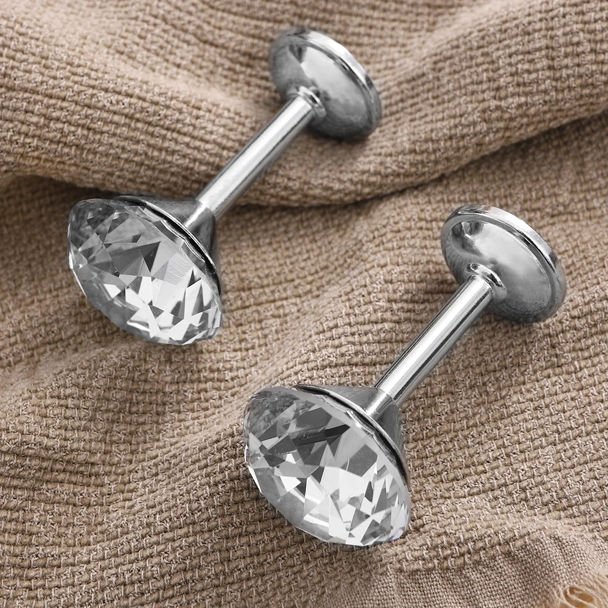 

2pcs Diamond Curtain Tiebacks Drapery Hooks Wall Tassel Silver Zinc Alloy Decorative Accessories For Home Hat Clothes