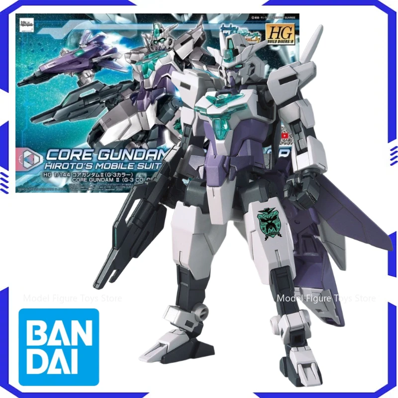 

Bandai Genuíno 1/144 HG-Core Gundam II Kit Anime Warrior Component Model Anime Action Character Doll Toy Gift Boy's Gift