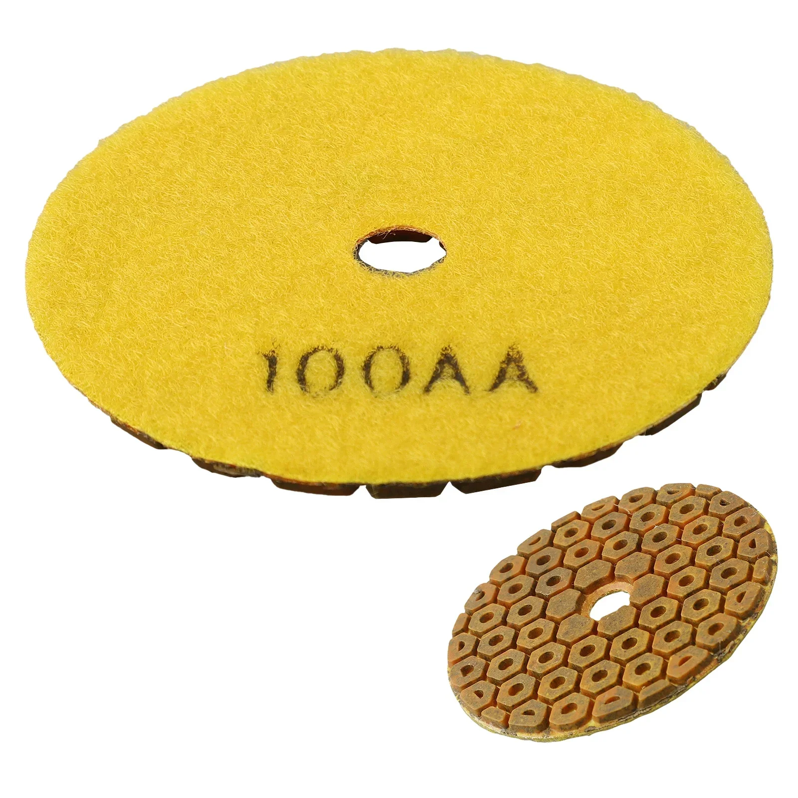 Imagem -04 - Polegada Almofadas de Polimento Diamante Ligação Cobre Almofada de Polimento Molhado para Granito Mármore Concreto Piso Moagem Discos 1pc