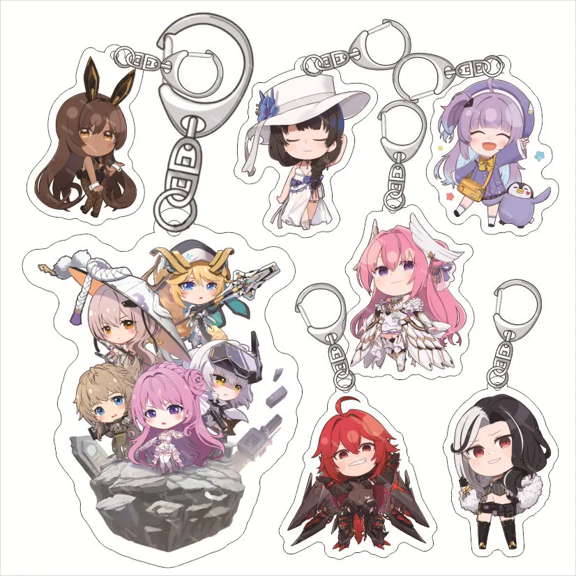 Anime Nikke Goddess Of Victory Figures Sexy Girl Pattern Acrylic Keyring Cute Girl Pendan KeyChain Quency Key Chain Fashion Gift