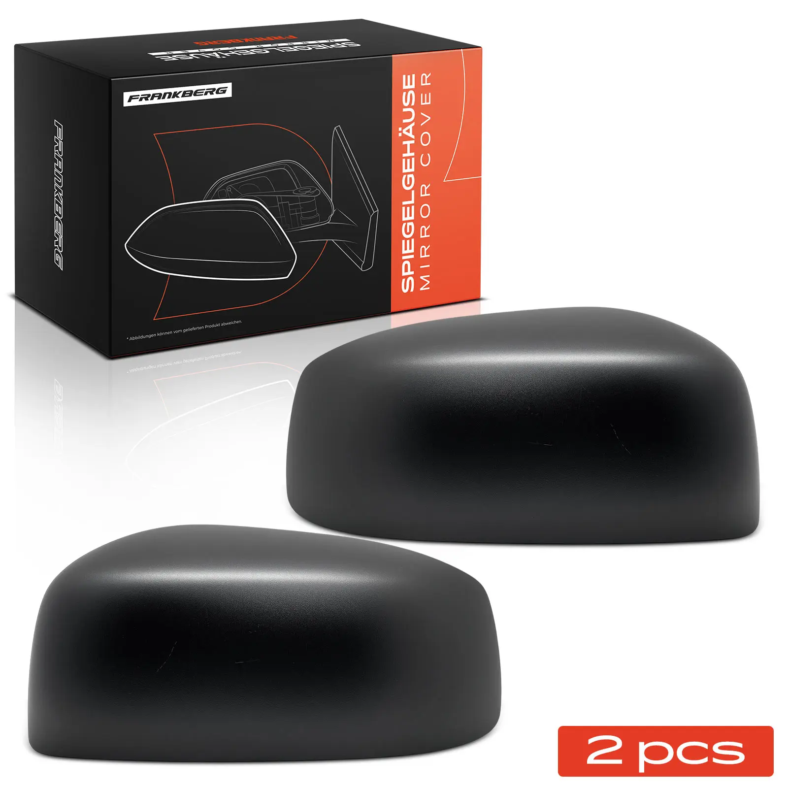 Frankberg 2x Cover Buitenspiegelkap voor links rechts voor Mitsubishi Mirage/Space Star Bj vanaf 2012 7632B169XA