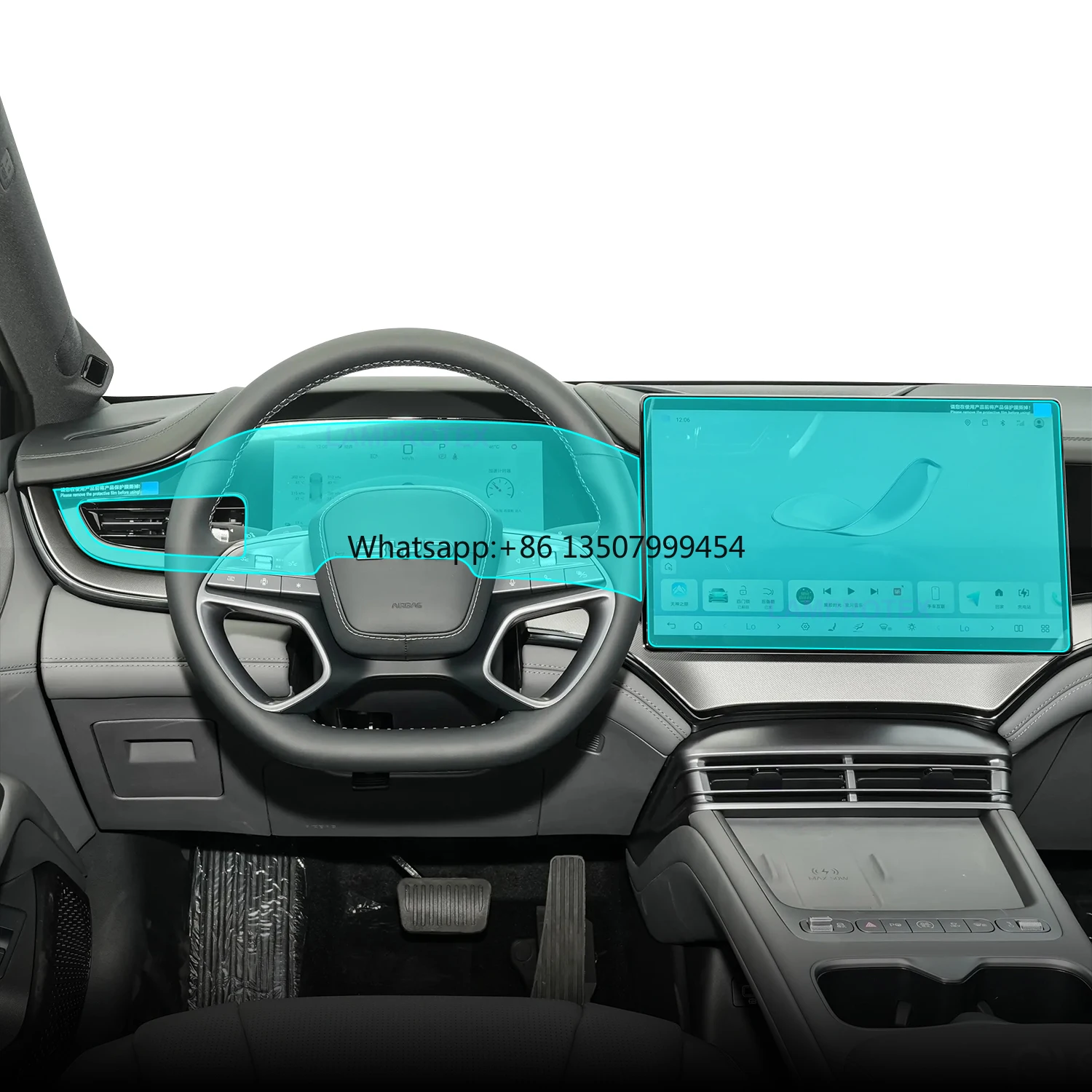 

For Seal 07 DM-i 8.8'' 10.25'' Cluster 12.8'' 15.6'' 2026 Center Screen Tempered Glass Screen Film Car Multimedia Sticker