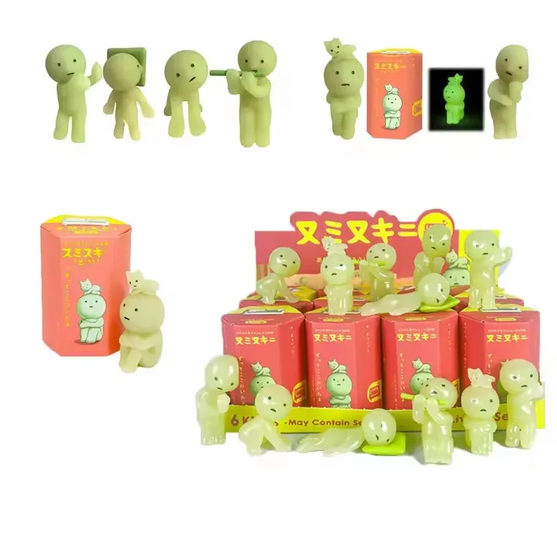 

Smiski Living Series Glow in the Dark Mini Figuur Blind Box Noctilucent Action Figures Decoration Fans Birthday Gifts Toys