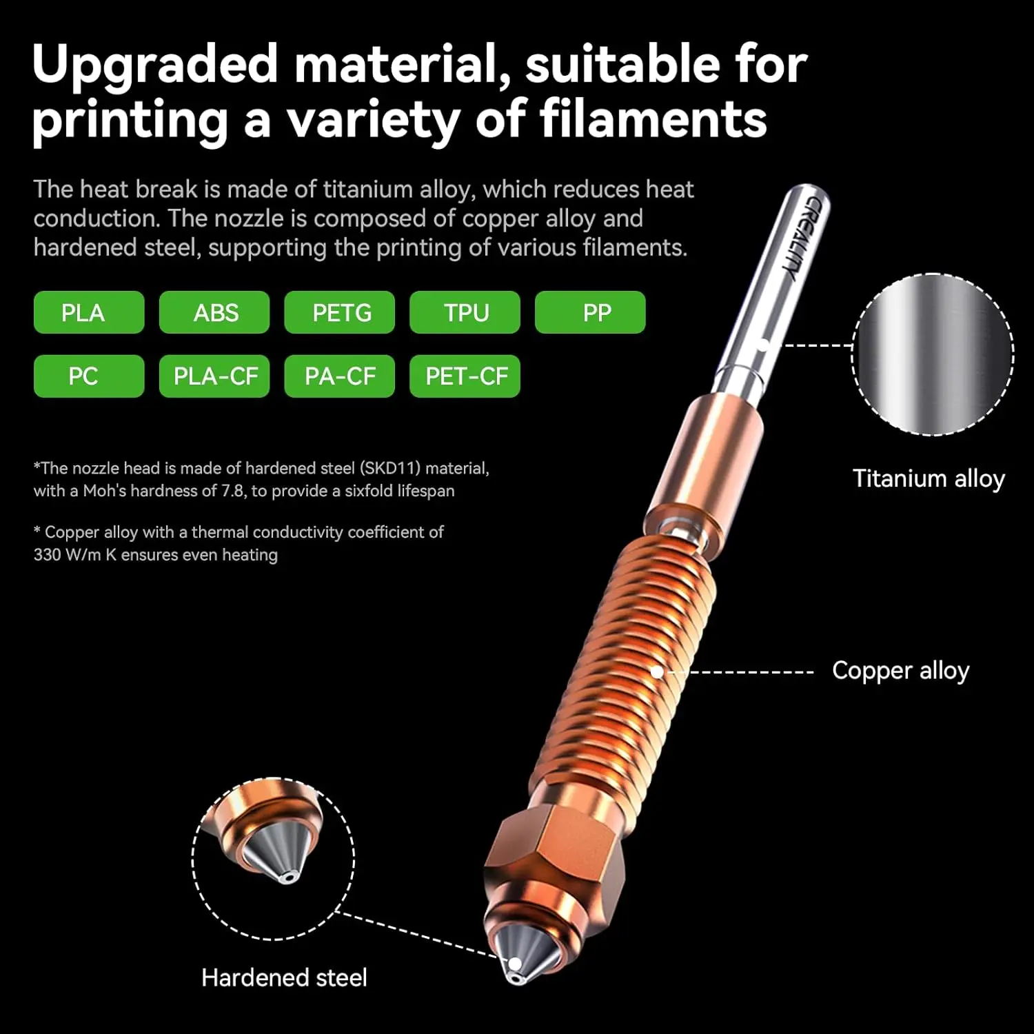 Creality Ender 3 V3 Plus Hotend-Baugruppe Ender 3 V3 Keramik-Hotend für Ender 3 V3/V3 Plus Extruder-Zubehör – Detail 5