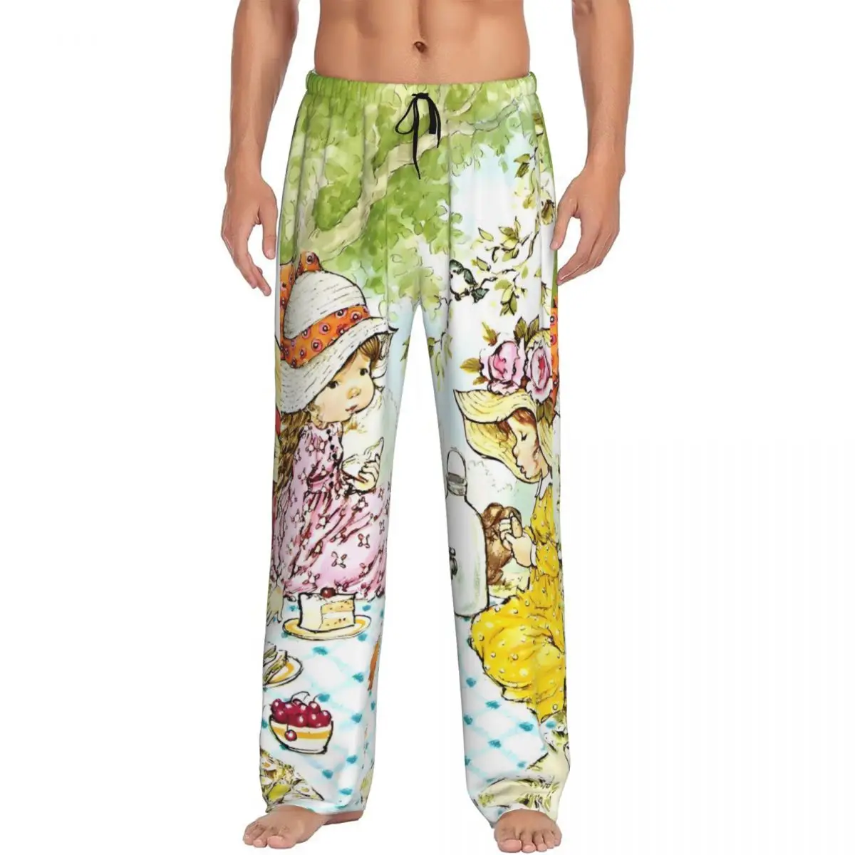 

Мужские пижамные штаны с героями мультфильмов Сара Кей на заказ, детская одежда для сна с принтом художника, низ с карманами