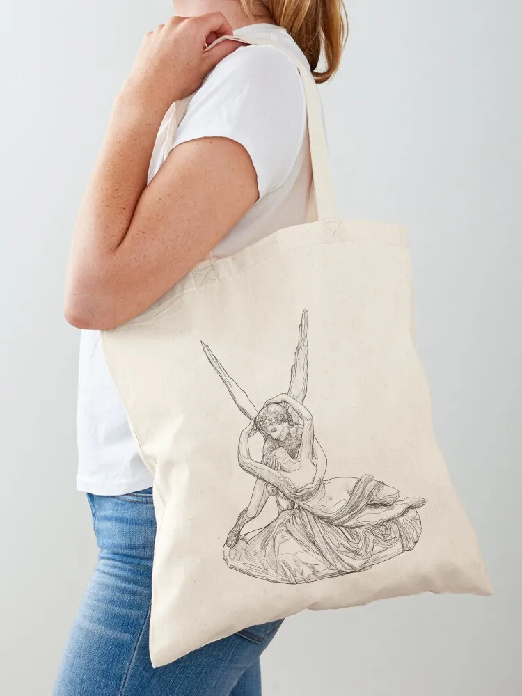 

Amor and Psyche drawing Tote Bag bag luxury women woman shopping bag large tote Shopping bags