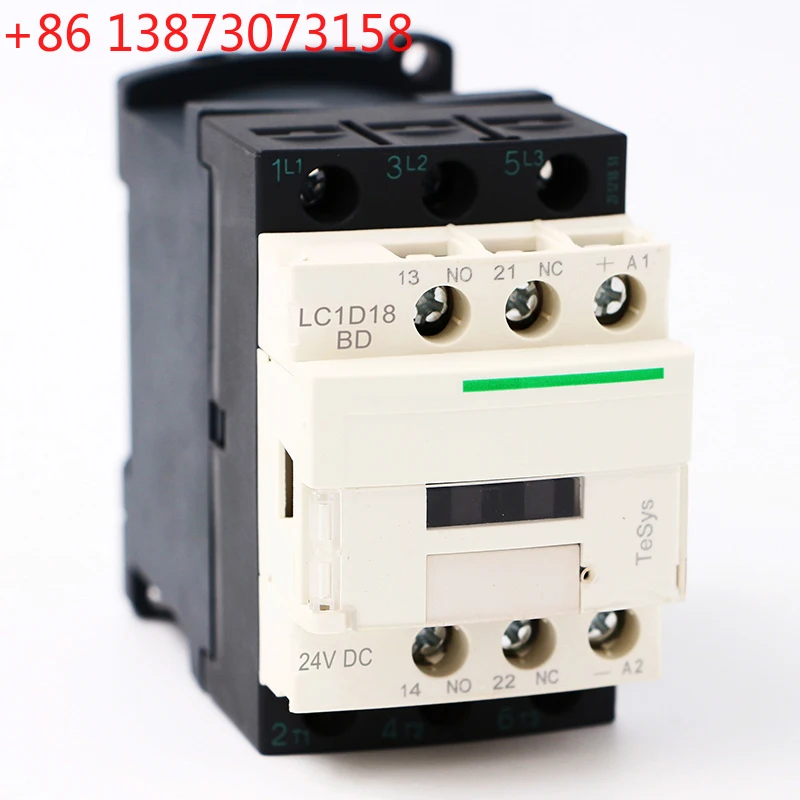 

Электромагнитный контактор LC1D18BD DC 3P 3NO LC1-D18BD 18A с катушкой 24В DC