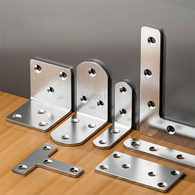 

Многофункциональный большой угловой код оборудования, большое отверстие с винтом, утолщенный угловой код из нержавеющей стали под прямым углом 90 градусов