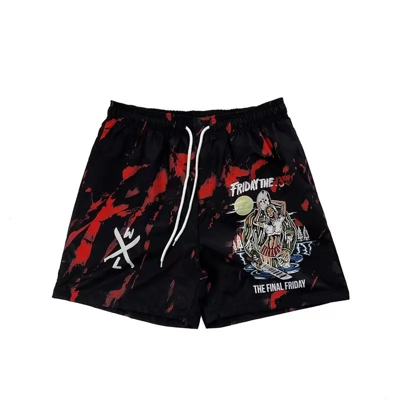 

2025 New Fashion Trend Daily Men's Quick Drying Multi-Functional Shorts Breathable and Comfortable Quick Drying 3D Printing