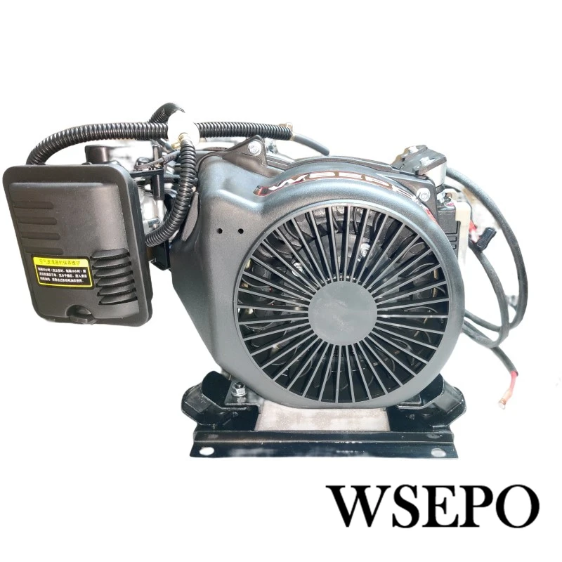 Imagem -03 - Modelo Wse5000s 5kw Água Fresca Autostart Auto-acelerador Choke Gás dc Bateria de Carregamento Extensor Gerador para E-triciclo E-carro Novo