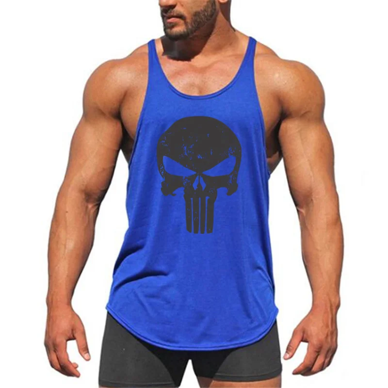 Brand Vest Muscle Mens Bodybuilding Fitness Top Men Gym Tank  Clothing Sleeveless Singlets Fashion Workout Sports Shirt