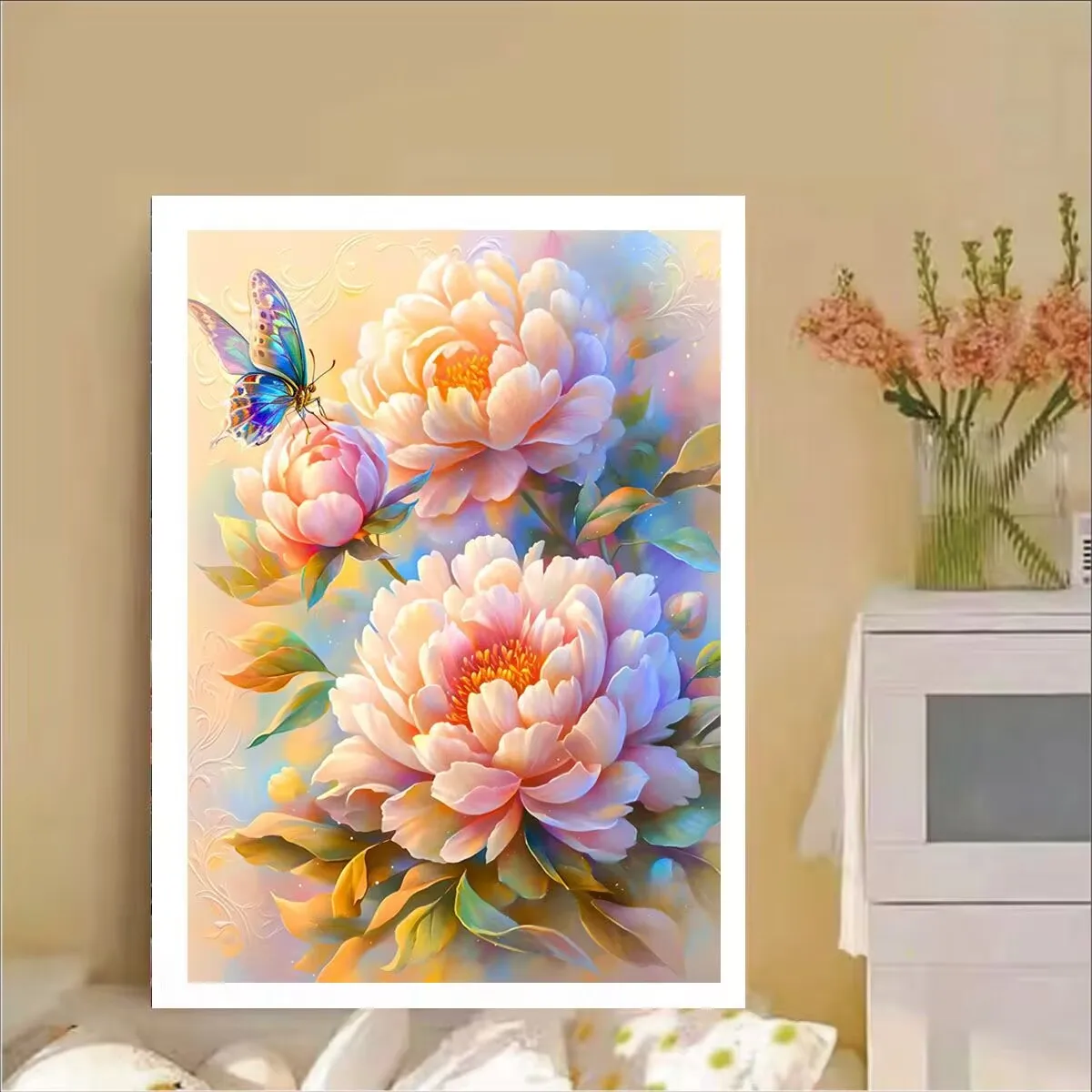 

11CT 9CT Flowers Butterfly Embroidery DIY Printed Kits Cross Stitch Thread Needlework Sets Home Decor Crafts Handmade New