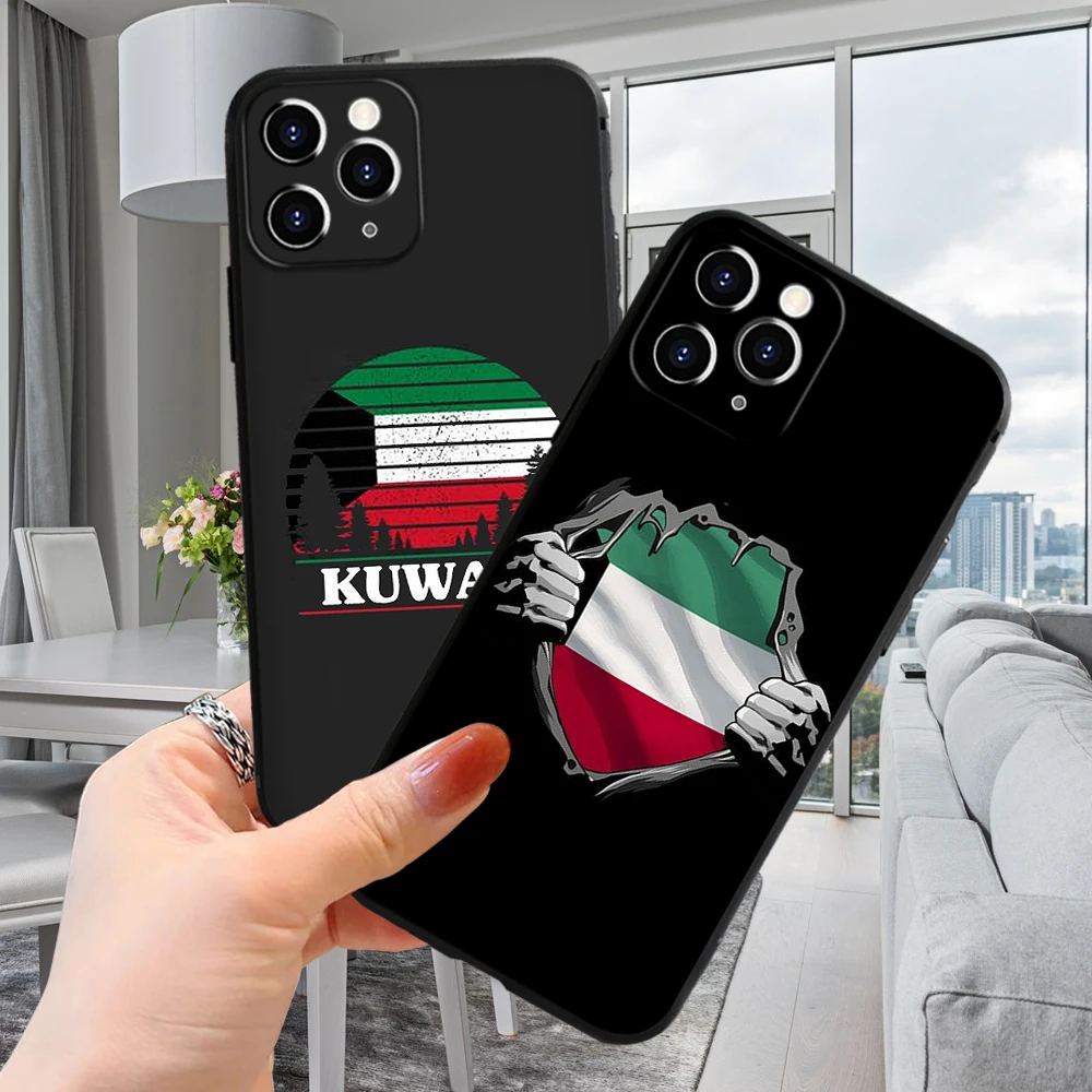 FOR IPhone 14 Kuwait Passport Flag Map Soft Case for Iphone 14 11 12 Pro 8 7 Plus X 13 Pro MAX SE2020 XR XS RICCU Soft Covers