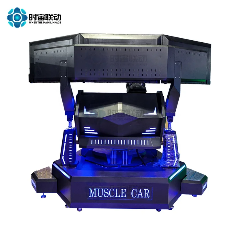 Three-screen Racing Three-axis Dynamic Vr Simulator Virtual Reality Equipment Vr Game Machine Video Game Consoles Factory