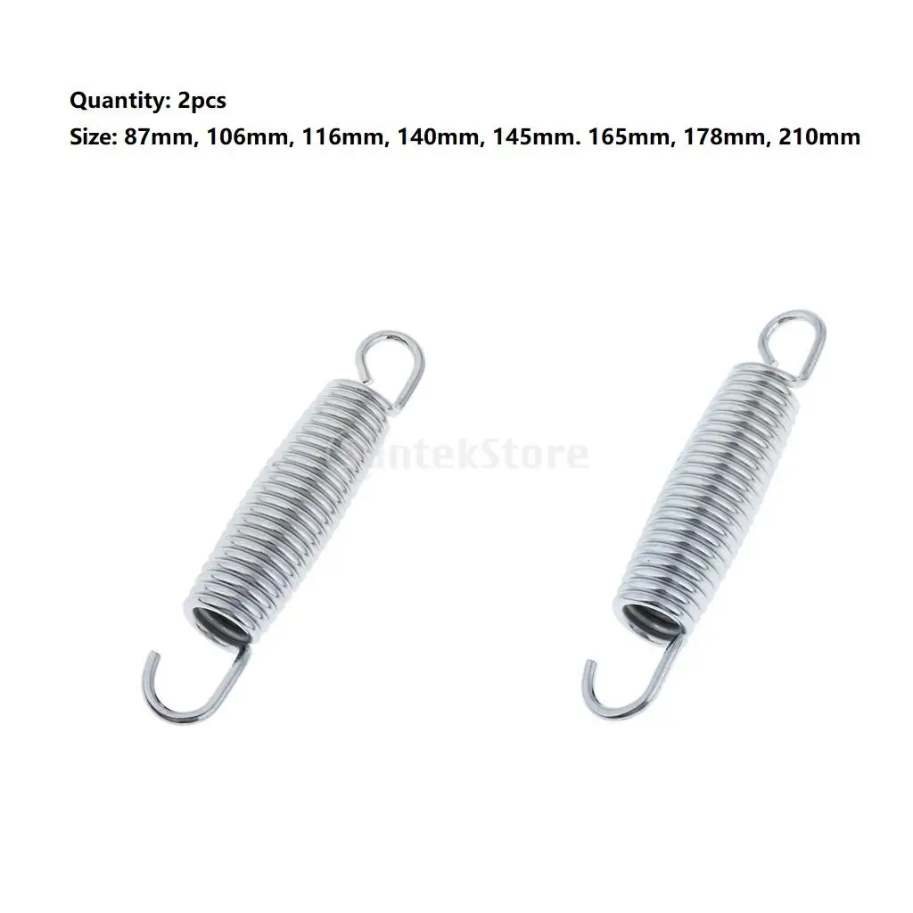 2pcs Trampoline Springs 3.4 to 8.3 Inches Galvanized Anti-Rust