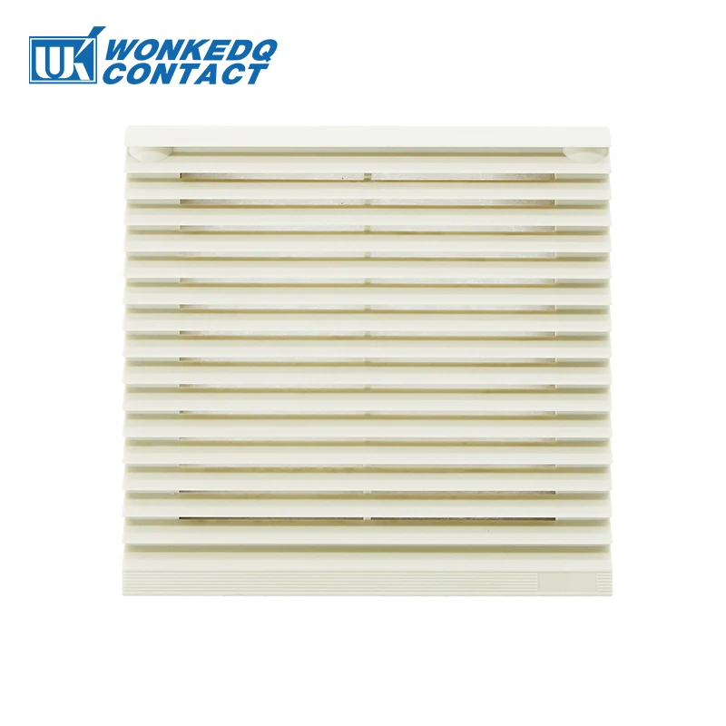 3322-300 120mm Cabinet Ventilation Filter Set Shutters Cooling Fan Grille Louvers Blower Exhaust Filter Panel 230V Without Fan