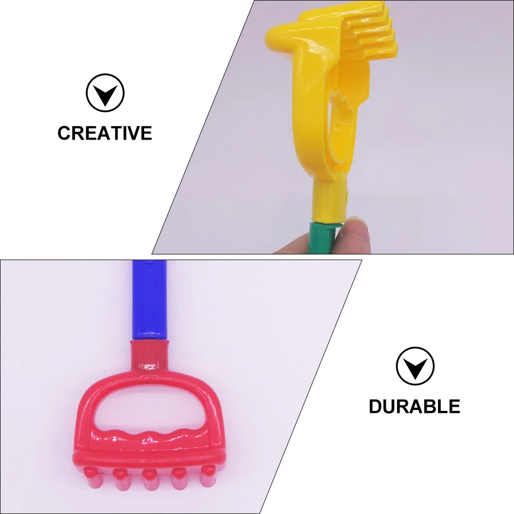 3-teilige Strandrechen-Netztasche für Kinder, Muscheltaschen, Spielzeug, Sandkasten, Outdoor, für Kinder, Kleinkinder, Siebmaschine