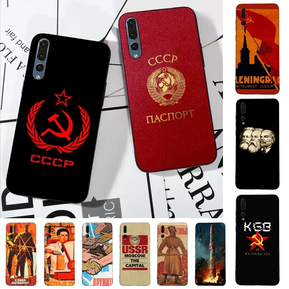 Soviet Union USSR Phone Case For Huawei P 8 9 10 20 30 40 50 Pro Lite Psmart Honor 10 lite 70 Mate 20lite