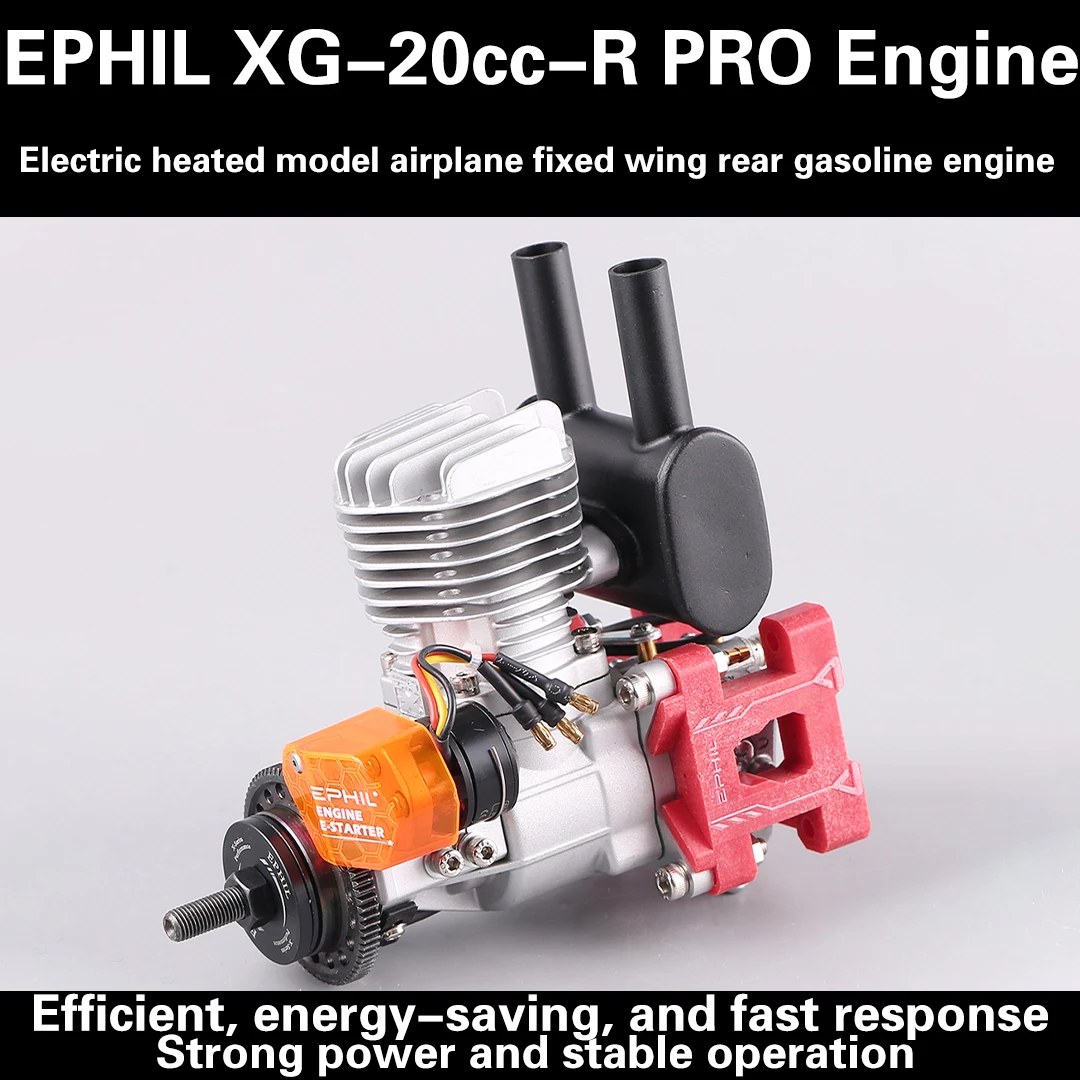 Applicable to Ephil XG-20cc-R Pro Model Aircraft Gasoline Engine Hot Fire Head Electric Starter Single Cylinder Rear Row