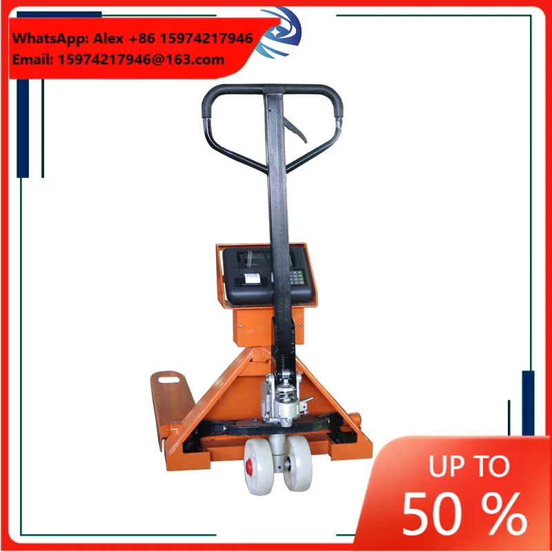 2Ton 3Ton Printer Scale Pallet Truck Hot Sale Lifting Tools Lifting Jack Hydraulic Manual Fork Lift Pallet Truck With Scale