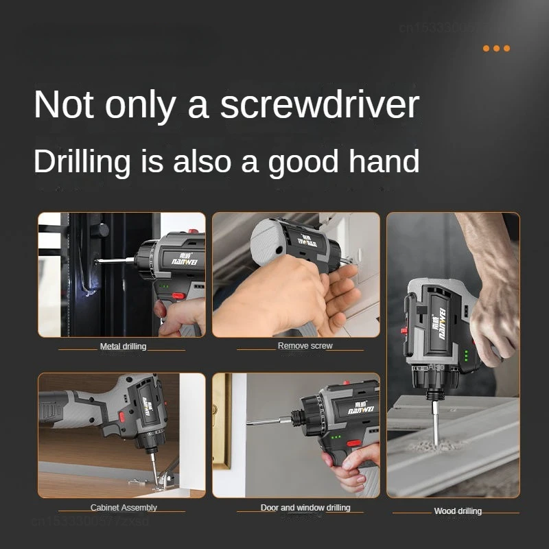 Youpin Nanwei-Furadeira elétrica sem fio profissional, driver multifuncional, chave de fenda manual, conjuntos de ferramentas elétricas, 16.8V