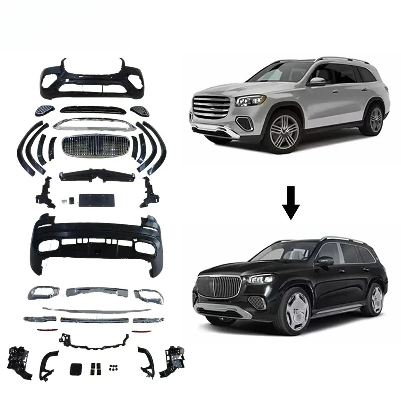High-Grade ForMercedesBenz GLS 2020 - 2024 Conversion To 2024 MBH Front Rear Bumper Kit