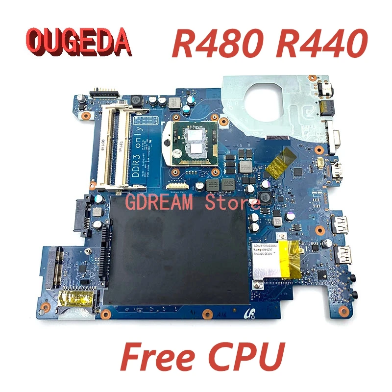 

OUGEDA BA92-06357A BA92-06357B BA41-01229A For Samsung R480 R440 NP-R480 NP-R440 Laptop Motherboard HM55 DDR3 Free CPU Full test