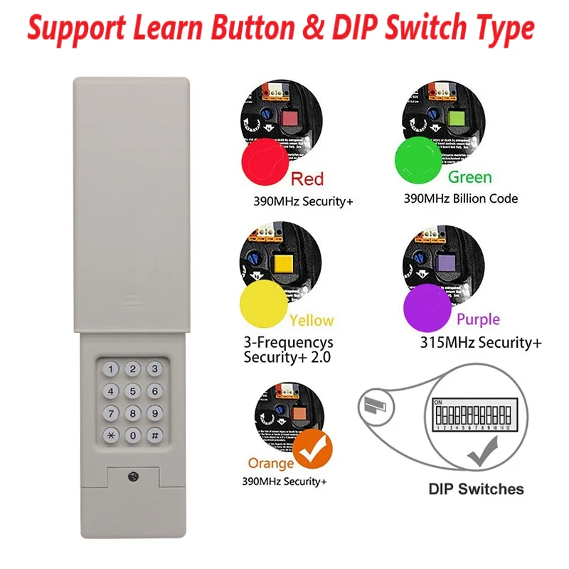 Universal Garage Door Keypad, Keyless Entry Compatible Chamberlain/LiftMaster Garage Door Opener