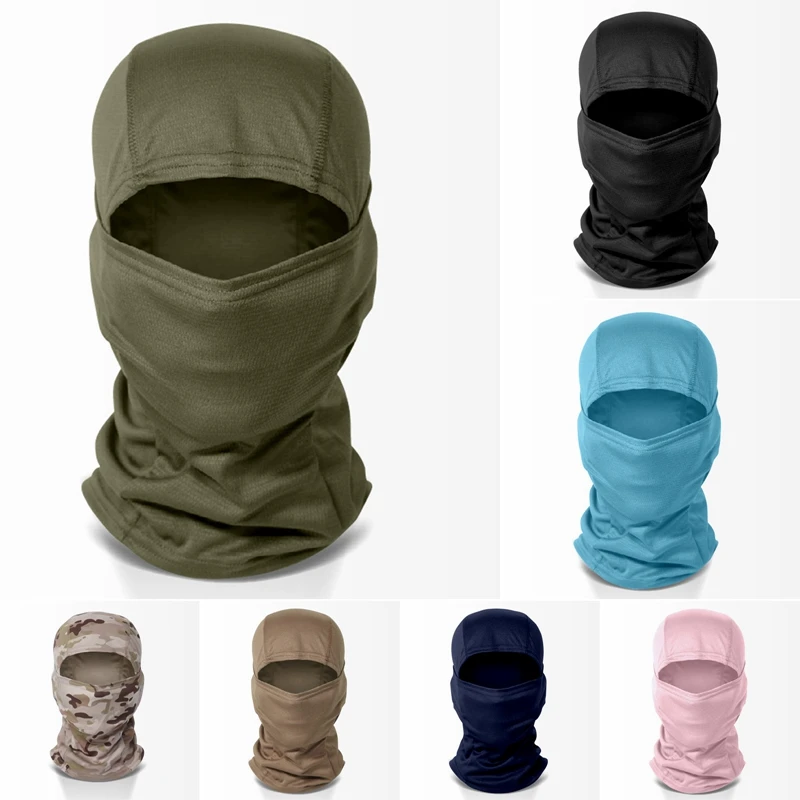 Cycling Cap Summer Motorcycle Balaclava Bicycle Hat Helmet Liner Full Face Sun Protection Cycling Running Breathable Ninja Caps