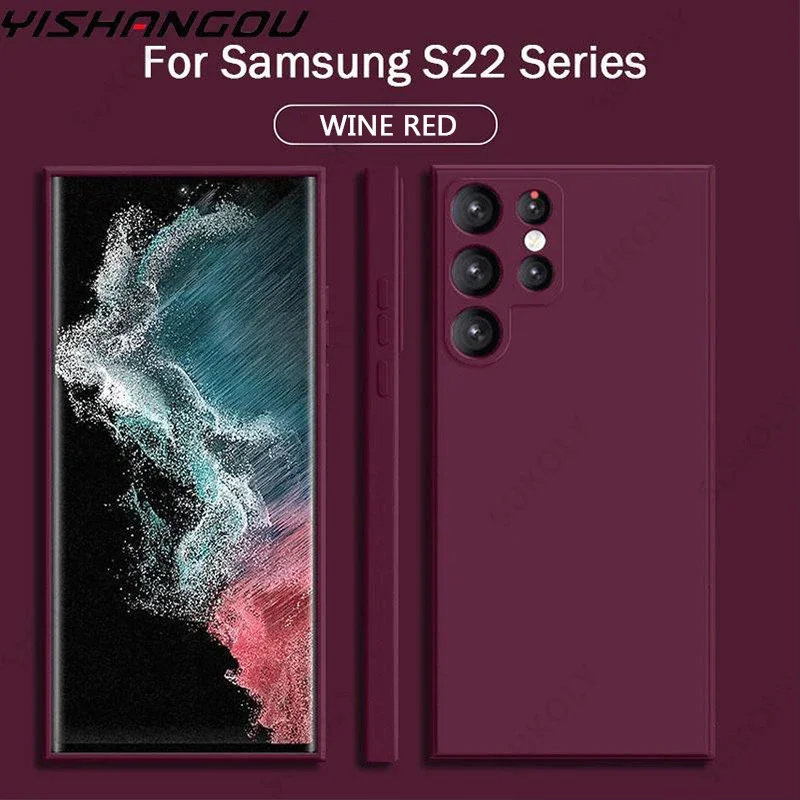 

For Samsung Galaxy S25 Edge S24 S23 Ultra S23 FE Soft Silicone Case For Samsung A17 A55 A56 A54 A15 A35 A16 5G Shockproof Cover