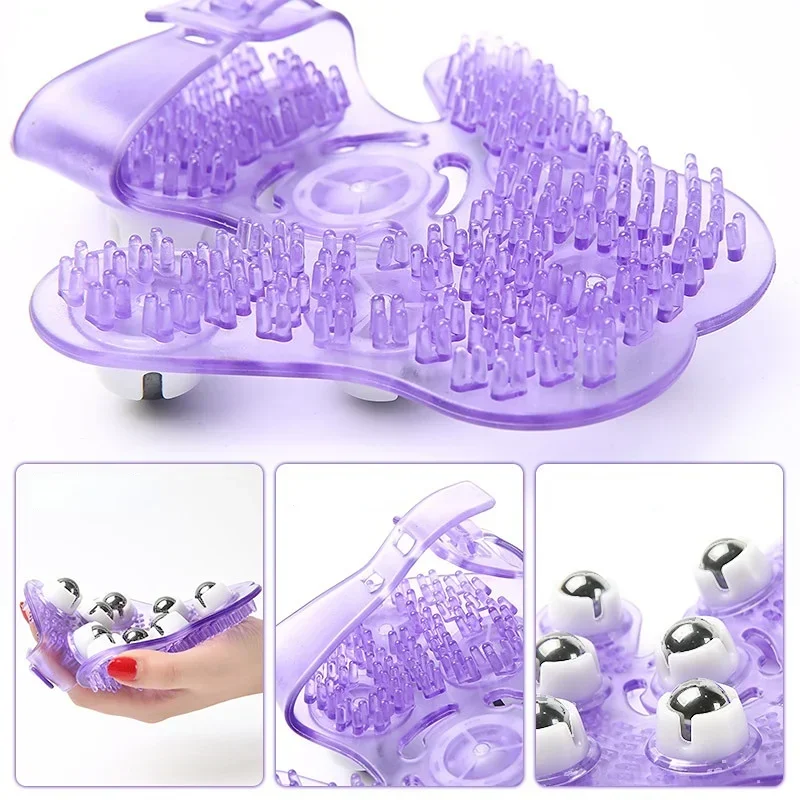 1Pc Ball Body Massage Gloves Anti-Cellulite Muscle Muscle Relaxation Neck Back Shoulders Hips Face Lift Massager